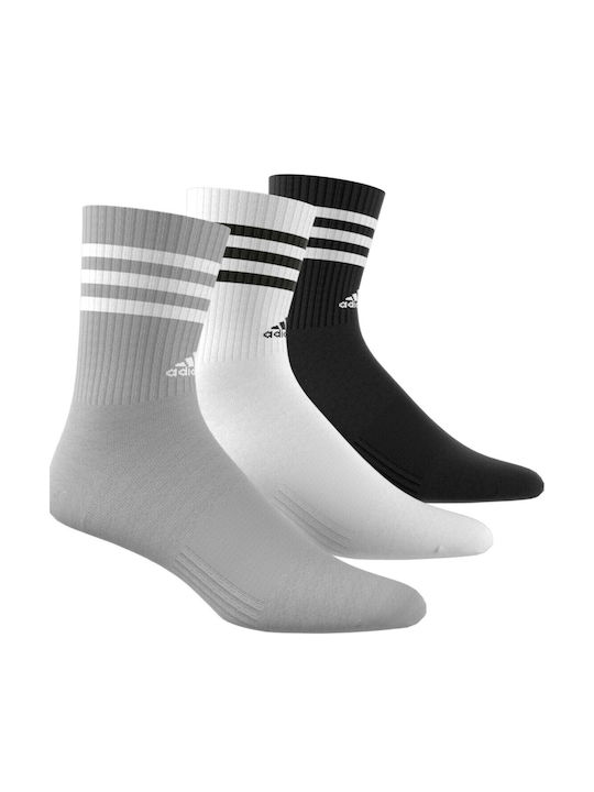 adidas Performance 3-Stripes Cushioned Αθλητικές Κάλτσες Πολύχρωμες