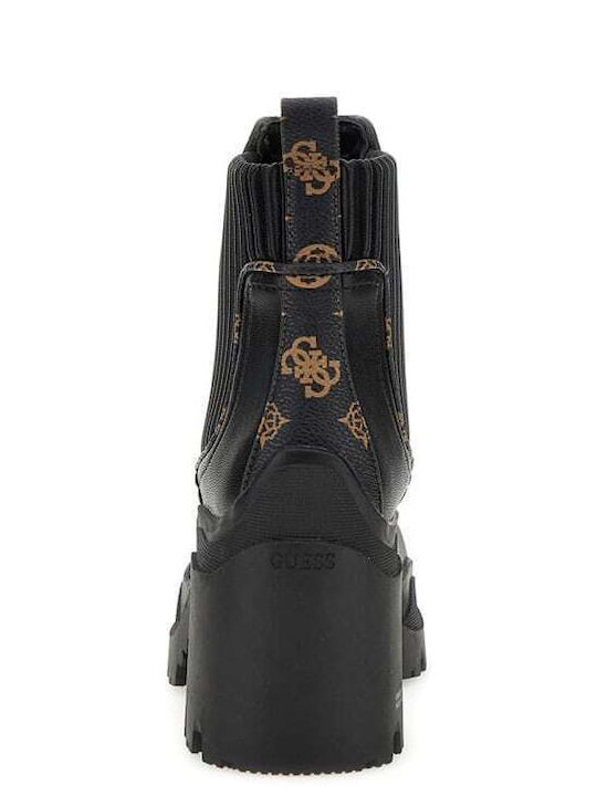 Damen Chelsea Stiefeletten Schwarz