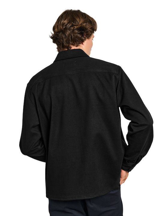 Μακρυμάνικo Overshirt Μαυρο