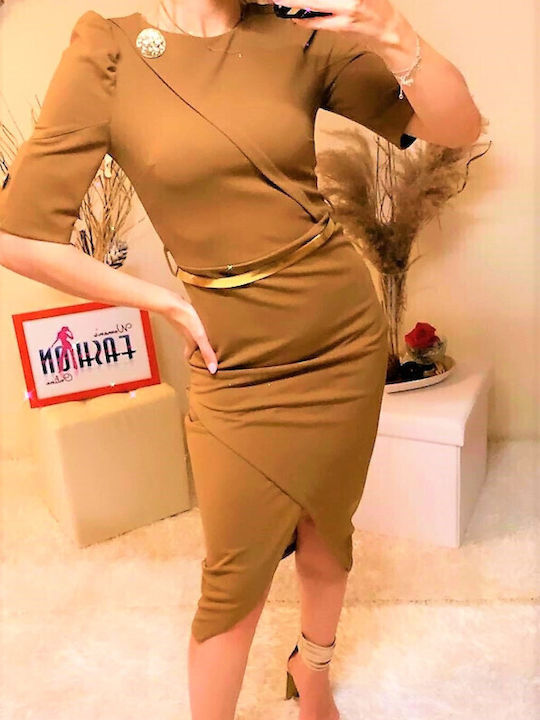 Rochie De Seară Maro Woman's Fashion