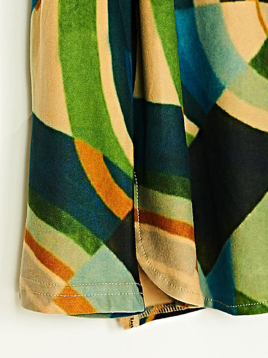 Bluza Damă Cu Decolteu Tip Zâmbet Multicolor