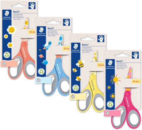 Staedtler Noris Kids Craft Scissors 14cm with Stainless Steel Blade Miscellaneous Colours 1 Piece