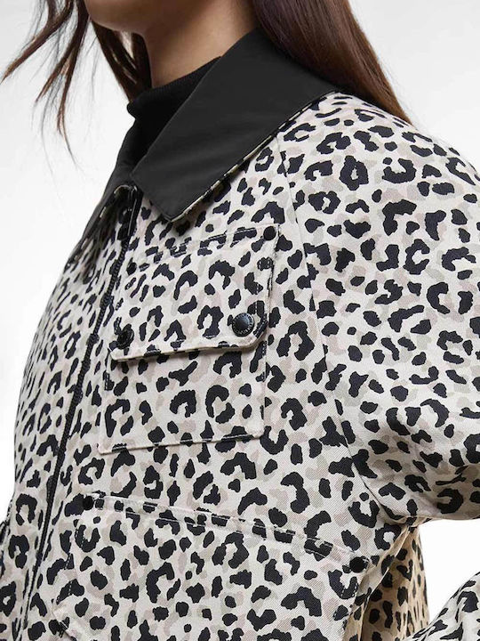 Γυναικείο Μπουφάν για Χειμώνα Jasmine Leopard Print