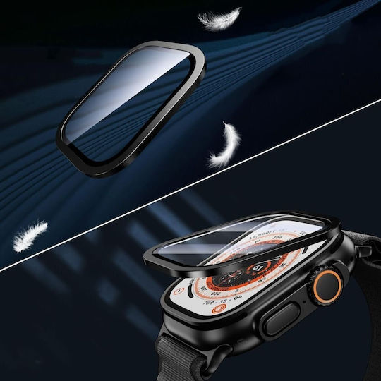 Закалено Стъкло Tech-protect Glass Ring 2-pack Apple Watch Ultra 1 2 49 мм Черен
