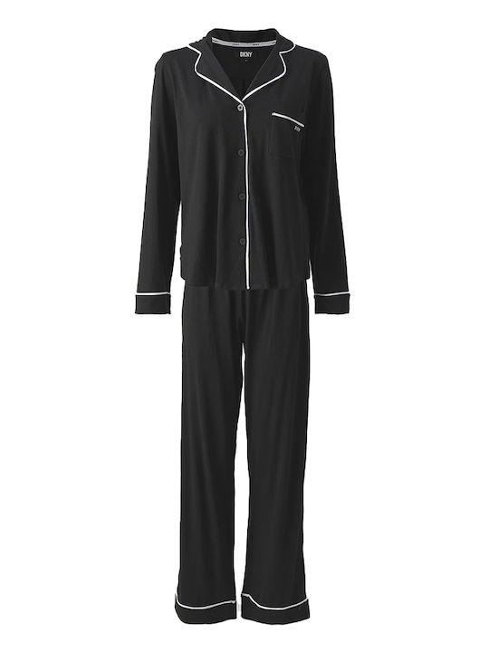 DKNY Set Pijamale pentru Femei Negru