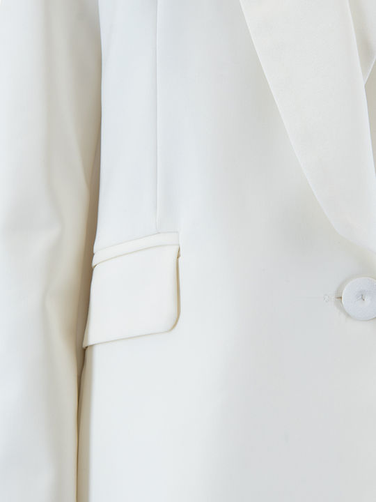 MY T Γυναικείο Σακάκι Λευκο (white)