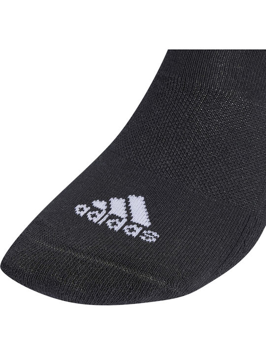 adidas 3-Stripes Cushioned Αθλητικές Κάλτσες Μαύρες 3 Ζεύγη
