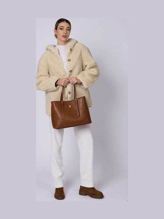 Women's Bag Shopper Shoulder Tabac Brown