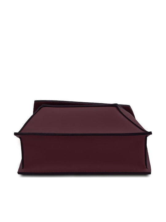 Leather Women's Bag Shoulder Burgundy