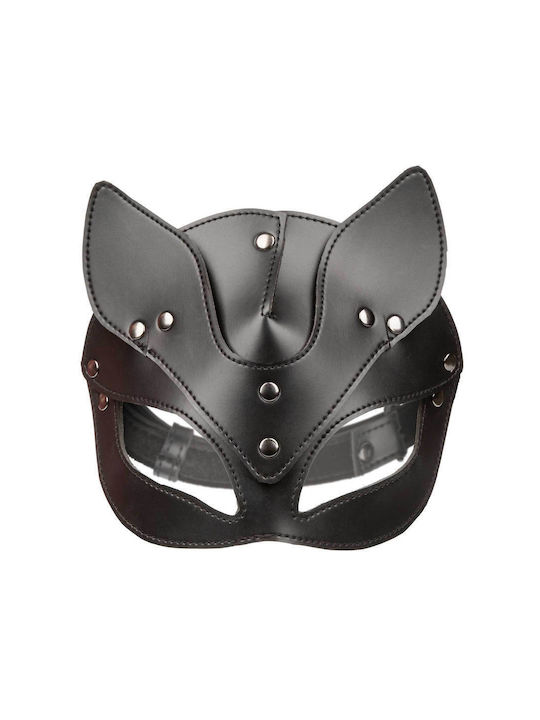 Sexy Latex Katze Schwarz Maske "vinyl Cat Mask" Epilegin M-16701