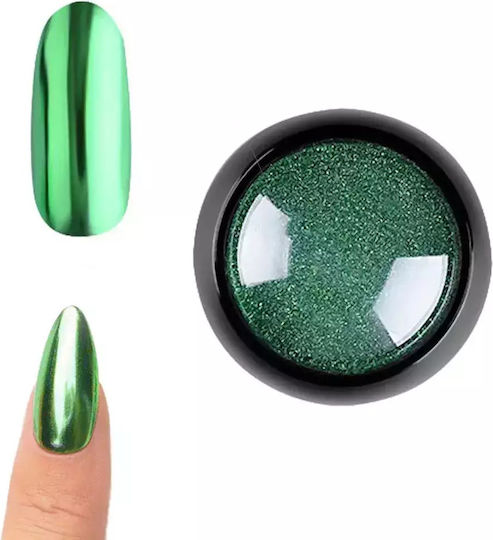 Vicky Nail Pigment Pudră Verde Pentru Unghii Efect Oglindă 8gr