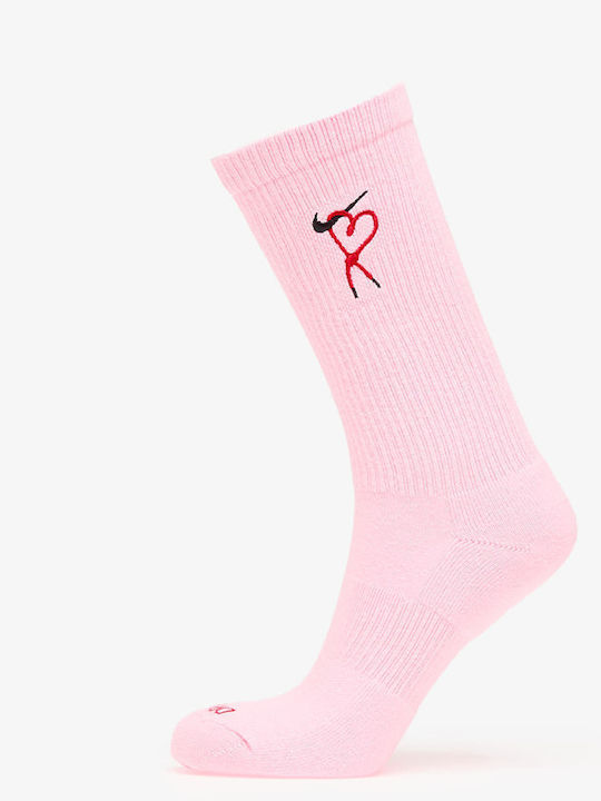 Nike Everyday Plus Cushioned Athletic Socks Pink 1 Pair