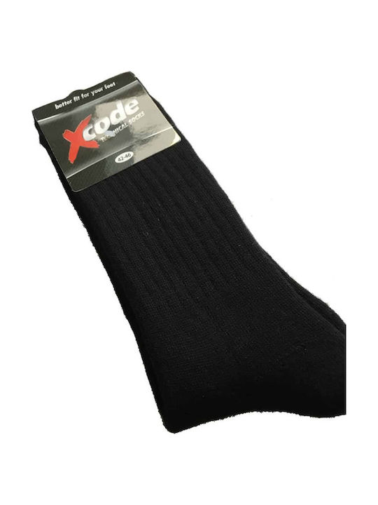 Xcode Force Cotton Running Κάλτσες Μαύρες 1 Ζεύγος