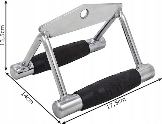 Verk Group Double Triangle Exercise Handle Pulley – Steel Non-Slip Grips 5907451368428