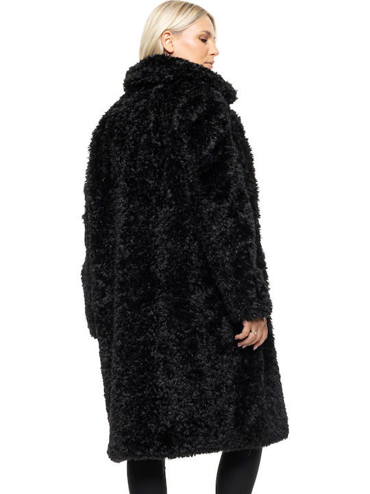 Frauen Pelz Black