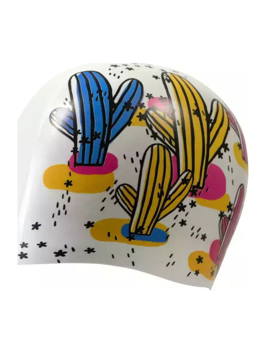 Arena Silicone Adults Swimming Cap White