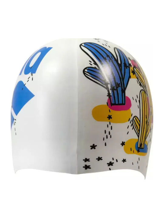 Arena Silicone Adults Swimming Cap White