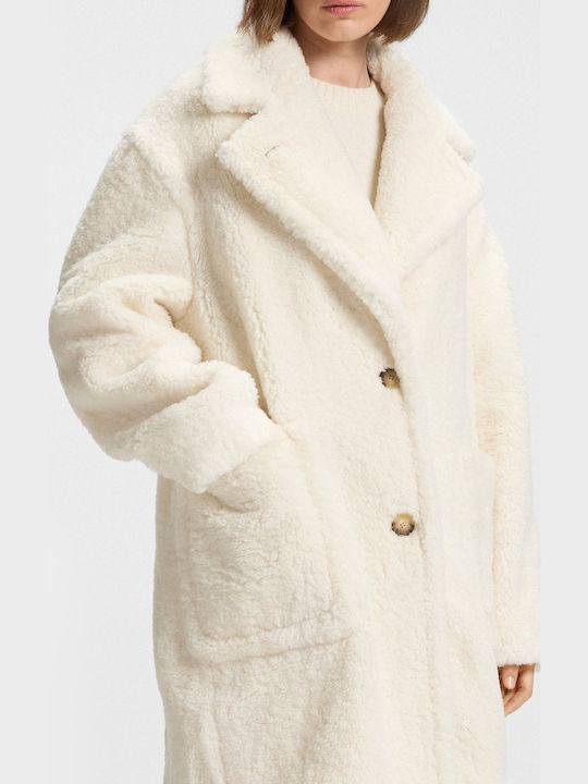 Κοντή Γυναικεία Γούνα Off White