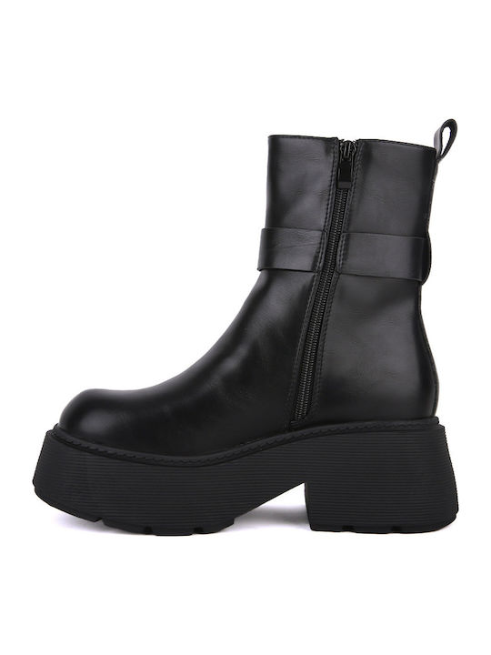 Stiefeletten Damen Schwarz
