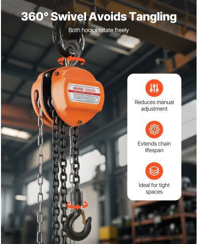 Vevor Chain Hoist Orange