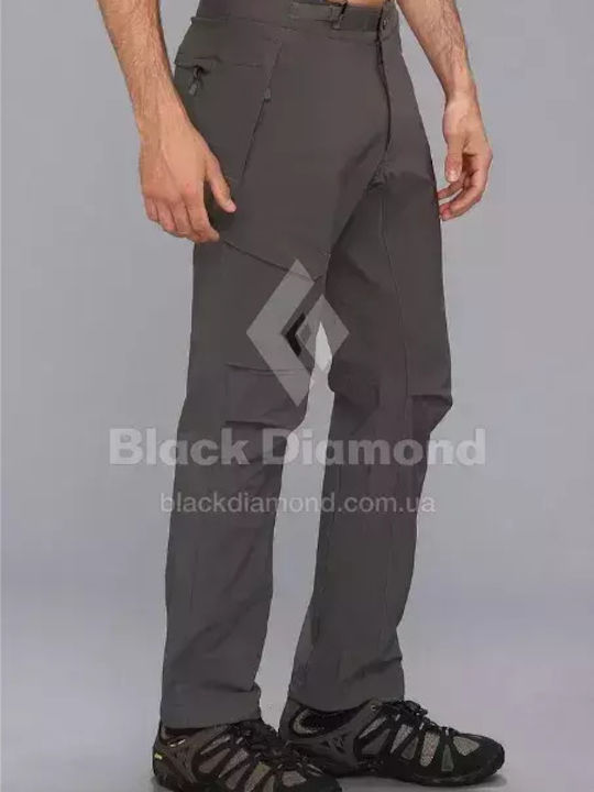 Black Diamond Ανδρικό Μακρύ Παντελόνι Πεζοπορίας Μαύρο