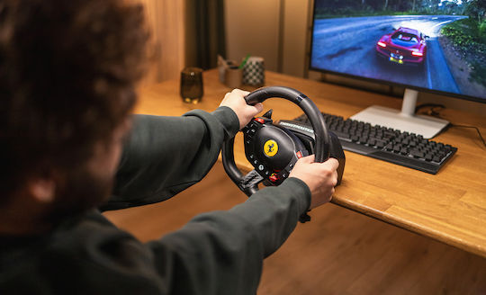 Thrustmaster T98 Ferrari 296 GTS Τιμονιέρα με Πετάλια για PC