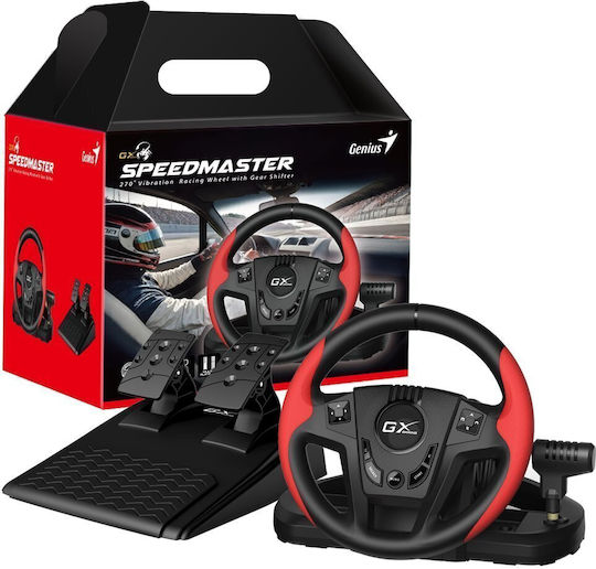 Genius SpeedMaster Τιμονιέρα με Πετάλια για PC / PS3 / PS4 με 270° Περιστροφής