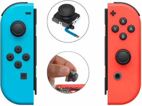 One Spare 3D Analog Joystick Thumb Stick Sensor Nintendo Switch OLED Switch & Switch Lite