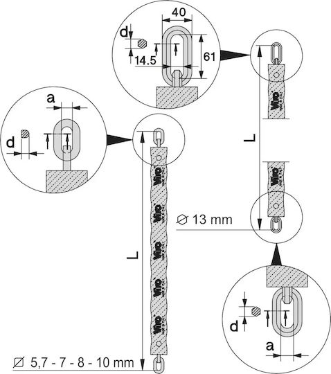 Viro Motorcycle Anti-Theft Chain