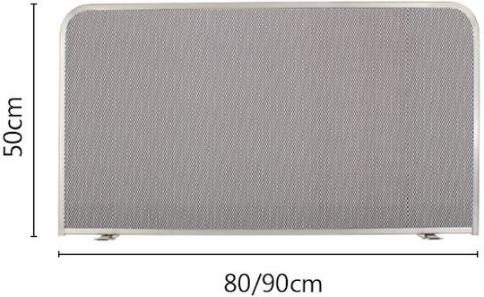 Zogometal Ecran de protecție pentru șemineu din metal 90x50cm Bronz
