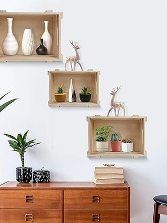 Belle Vous Aufbewahrungskorb Bamboo Braun 3Stück