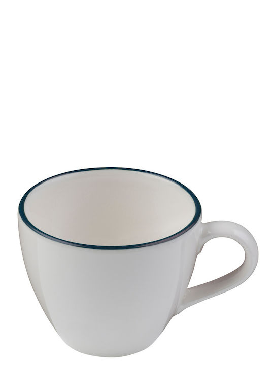 Fine Set of Cups Cappuccino Porcelain Brown 6pcs
