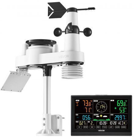 Vevor TYNQXZWIFI7586OBK001V2 Wireless Digital Weather Station Tabletop