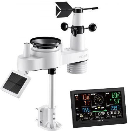 Vevor TYNQXZWIFI7586OBK001V2 Wireless Digital Weather Station Tabletop