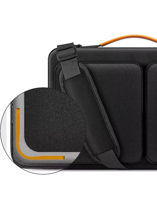 Tech-Protect Defender Τσάντα Ώμου / Χειρός για Laptop 14" Black / Orange