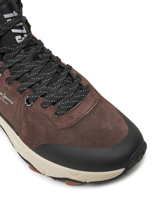 James High Leather Brown Men's Boots