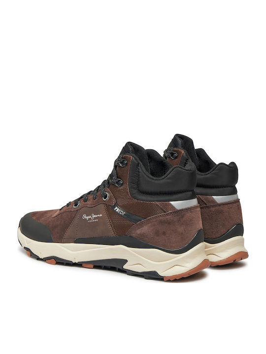 James High Leather Brown Men's Boots
