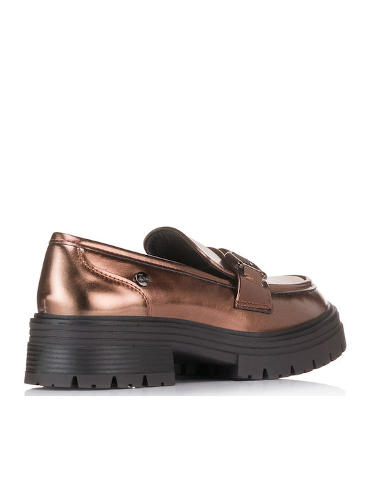 Damen Loafers Bronze