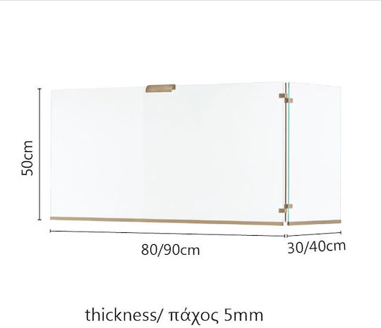 Zogometal Abdeckung 90x40x50cm Silber