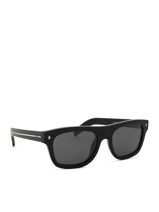 Prada Men's Sunglasses with Black Plastic Frame and Gray Lens PRB12S 16K731