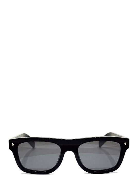Prada Men's Sunglasses with Black Plastic Frame and Gray Lens PRB12S 16K731