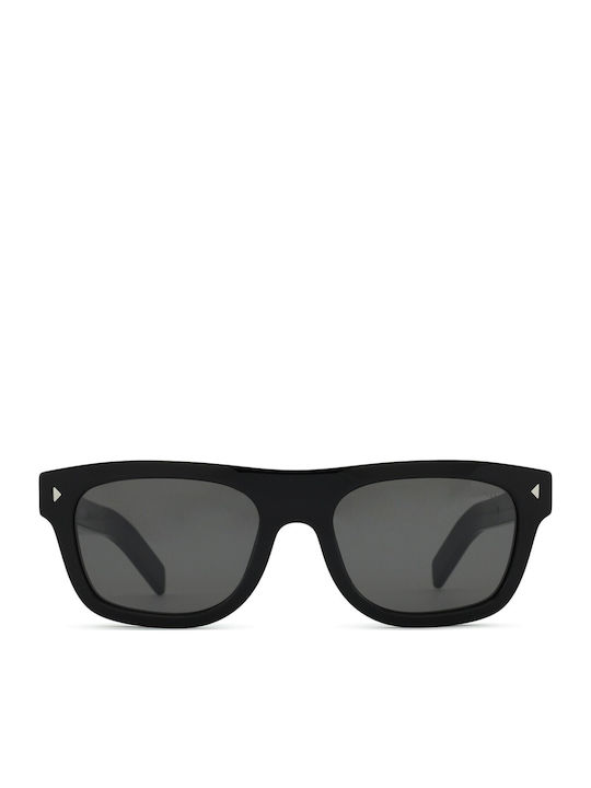Prada Men's Sunglasses with Black Plastic Frame and Gray Lens PRB12S 16K731