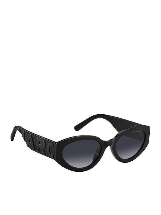 Marc Jacobs Damen Sonnenbrille mit Schwarz Kunststoff Gestell und Schwarz Verlaufsfarbe Linse MARC 694/G/S 08A