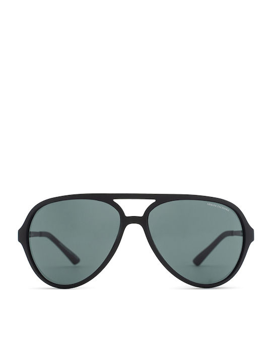 Armani Exchange Мъжки Слънчеви Очила с Черна Метална Рамка и Сиви Стъкла AX4133S 807887