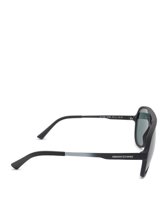 Armani Exchange Мъжки Слънчеви Очила с Черна Метална Рамка и Сиви Стъкла AX4133S 807887