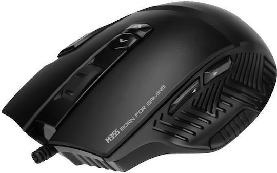 Marvo M355 + Mousepad Gaming Ποντίκι 6400 DPI Μαύρο