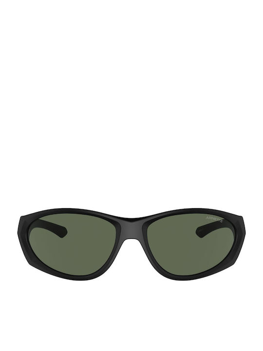 Arnette Ilum 2.0 Unisex Sunglasses with Black Horn-Rimmed Frame and Grey Lens