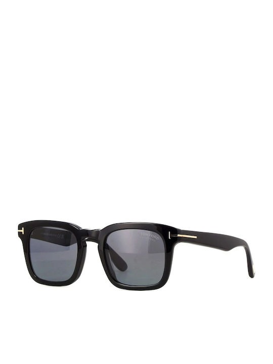 Tom Ford Men's Sunglasses with Black Horn-Rimmed Frame and Black Gradient Lens FT0751 01D