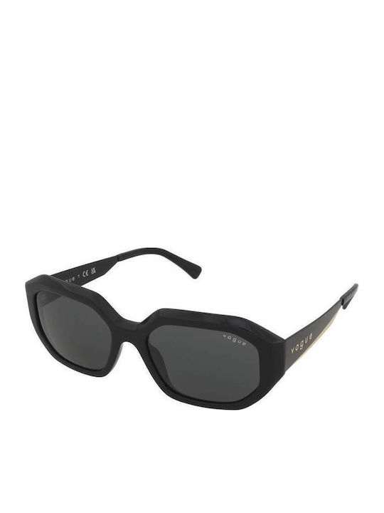 Vogue W44/87 Woman Sunglasses With Black Horn-Rimmed Frame And Grey Lens