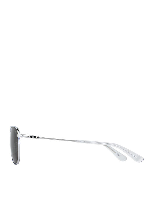American Optical Original Pilot Men's Sunglasses with Silver Metal Frame and Gray Lens